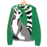 Green Jumper with Lemur Design / MAX MARA