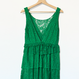 Green Lace Mini Dress / HEIMSTONE - Size 34