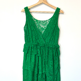 Green Lace Mini Dress / HEIMSTONE - Size 34