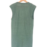 Green Linen V-neck Sleeveless Tee / ISABEL MARANT ETOILE - Size S