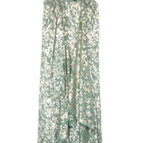 Green Lurex Embellished Maxi Dress with Cape / MAJE - Size 34