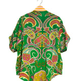 Green MARION Paisley Print Silk Set / ALEMAIS - Size Top US 4 | Pants US 6