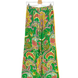 Green MARION Paisley Print Silk Set / ALEMAIS - Size Top US 4 | Pants US 6