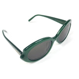 Green Mini Oval Slim Sunglasses / LOEWE