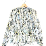 Green Multicolor CALLI Abstract Printed Lace-up Top / IRO - Size 38