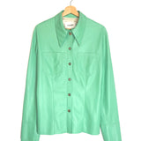 Green PRIYA Faux Leather Shirt / NANUSHKA - Size L