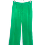 Green Satin Angle Grazer Trousers / 2ND DAY - Size 36