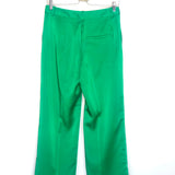 Green Satin Angle Grazer Trousers / 2ND DAY - Size 36