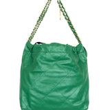 Green Small Chanel 22 Caviar Leather Bag / CHANEL