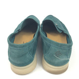 Green SUMMER CHARMS Suede Loafers / LORO PIANA - Size 38.5