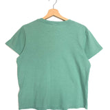 Green Upcycled Printed Cotton Short Sleeves Tee / RE/DONE - Size M