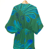 Green/Blue ALCMENE Printed Mini Dress / THEMIS Z - Size S