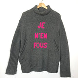 Grey 100% Wool ALMA JE M'EN FOUS Sweater / ZADIG & VOLTAIRE - Size XS