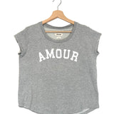 Grey "AMOUR" Short Sleeve T-shirt / ZADIG & VOLTAIRE - Size XS