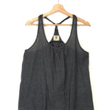 Grey Checked Cotton Tank Top / BSBEE - Size S