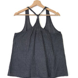 Grey Checked Cotton Tank Top / BSBEE - Size S