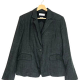 Grey Checkered Linen Blazer Jacket / ISABEL MARANT ETOILE - Size 36
