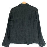 Grey Checkered Linen Blazer Jacket / ISABEL MARANT ETOILE - Size 36