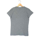 Grey Cotton Embroidered Round Neck Tee / VALENTINO - Size M