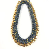 Grey 'Do Brasil' Gold Plated Necklace / AURELIE BIDERMANN