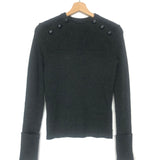 Dark Grey DOYLE Wool Button Embellished Jumper / ISABEL MARANT ETOILE - Size 36
