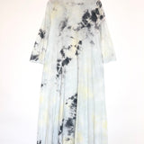 Grey DRAMA Tie-dyed Cotton Maxi Dress / RAQUEL ALLEGRA - Size 1