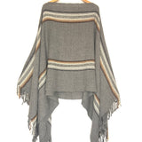 Grey Flannel LMP Poncho (hand woven in Peru) / HAND.SO.ON - One Size