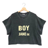 Grey JANE DE BOY Cropped Top / AMERICAN VINTAGE - Size S