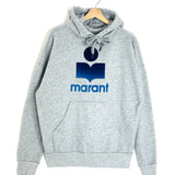 Grey MANSEL Blue Logo Hoodie Sweatshirt / ISABEL MARANT ETOILE - Size 40