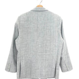 Grey Oversized Linen and Wool Blazer Jacket / MAGDA BUTRYM - Size 34