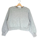 Grey Padded Shoulder Sweatshirt / THE FRANKIE SHOP - Size 34