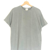Grey Plain Cotton Tee - One Size