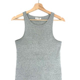 Grey Ribbed Cotton Tank Top / NILI LOTAN - Size M