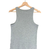 Grey Ribbed Cotton Tank Top / NILI LOTAN - Size M