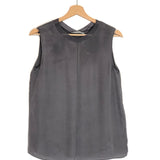 Grey Silk Sleeveless Top / VINCE - Size XS