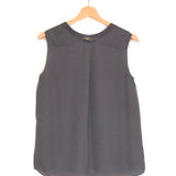Grey Silk Sleeveless Top / VINCE - Size XS