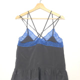 Grey Silk with Blue Lace CELESTE Camisole / ZADIG & VOLTAIRE - Size S