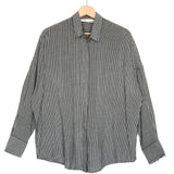 Grey Striped MARKINA Long Sleeve Shirt / IRO - Size 34