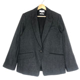 Grey Wool-blend Single-breasted Jacket / VINCE - Size 4