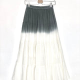 Ombre Cotton Maxi Skirt - One Size