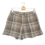 Grey/sand/gold  Fantasy Tweed Shorts / CHANEL - Size 38