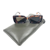 Havana ANAGRAM Rectangle-shaped Sunglasses / LOEWE