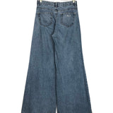 Blue Denim High Waist Embroidered Flared Jeans / LIU JO - Size 27