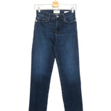 Indigo Blue LE NOUVEAU Straight-Fit Mid-Rise Denim Jeans / FRAME - Size 25