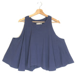 Indigo Cotton Tank Top / WE THE FREE - Size XS