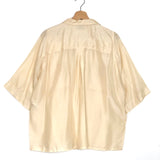 Ivory Camp-collar Silk Shirt / FORTE_FORTE - Size 1