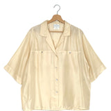 Ivory Camp-collar Silk Shirt / FORTE_FORTE - Size 1