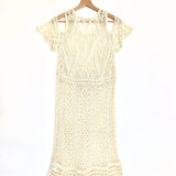 Ivory Crocheted Midi Dress / SEE BY CHLOE - Size L
