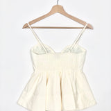 Ivory NARA Palm Embroidered Top / NEVER FULLY DRESSED - Size 36