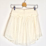 Ivory NIXIE Gathered Fil Coupe Silk-blend Mini Skirt / IRO - Size 34